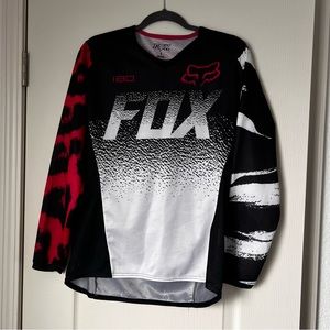 Women’s fox racing dirt bike jersey hot pink leopard print